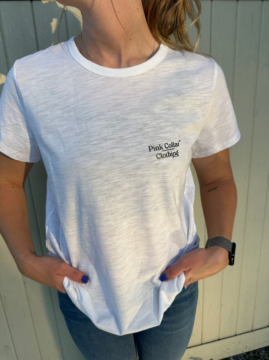 All White Work Tee